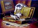 painting of cats